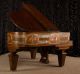 Antique Heintzman Prairie / Craftsman Style Oak Grand Piano.  See & Hear Video Keyboard photo 5