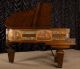 Antique Heintzman Prairie / Craftsman Style Oak Grand Piano.  See & Hear Video Keyboard photo 6