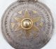 Huge Antique 14k Gold Sterling Silver Sun Pendant Asian Persian Arabian Unknown photo 1
