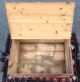 Vtg 1920s - 1950s Wooden Crate Box With Lid Hustons Biscuits Maine New England Boxes photo 8
