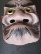 Japanese Character Wall Decor Mask Man Unknown Like As Tengu Pottery Earthenware Masks photo 2