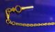 Gold Filled Pocket Watch Chain Fob,  And Key In,  Chain 6 1/2  Long Primitives photo 2