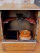 Antique English Oak Pipe Cigar Tobacco Smoking Smoke Cabinet Humidor Card Box Boxes photo 2