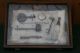 & Orig.  19thc Japanese Miniature Musical Instruments In Glass Case C1880s Other photo 2