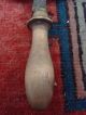 Antique 1800s Folk Art Wrought Iron Food Meat Chopper Scandinavian Sweden Primitives photo 1