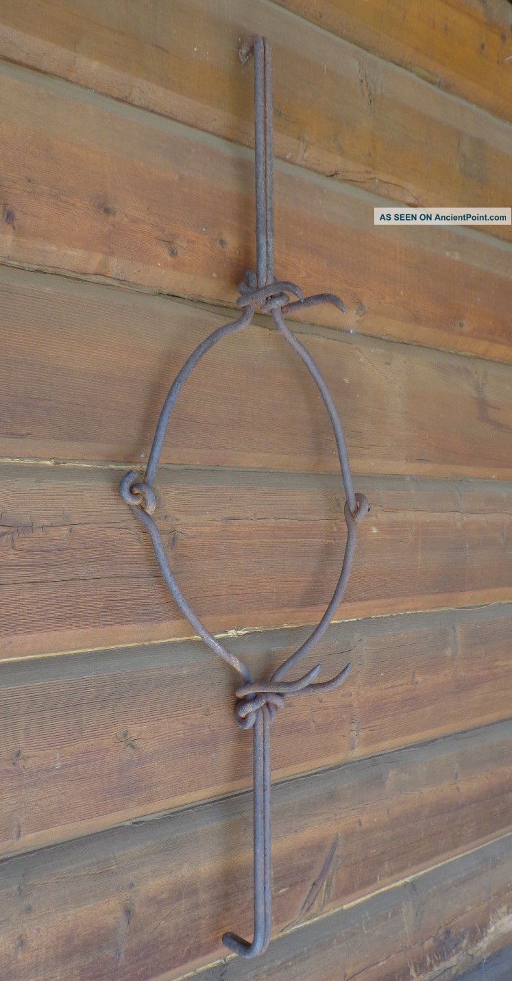 Primitive Hand Made Wrought Iron Cow Yoke Primitives photo