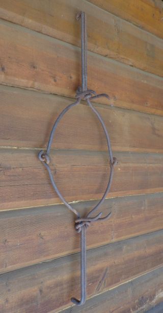 Primitive Hand Made Wrought Iron Cow Yoke photo