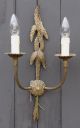 Splendid Large Pair Hollywood Regency Style Palm Frond Wall Lights - Mid 20thc Chandeliers, Fixtures, Sconces photo 1