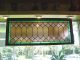 Stained Glass Window Extra Large Pastel Colors 51 X 21 Peach Teal Lavender 1900-1940 photo 1