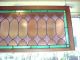 Stained Glass Window Extra Large Pastel Colors 51 X 21 Peach Teal Lavender 1900-1940 photo 5