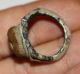 Roman Silver Emperor Carnelian Intaglio Ring With Brown Stone 200 Ad Roman photo 5