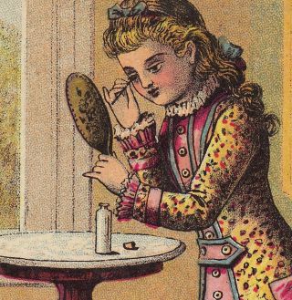 19th Century Eye Water Cure Dr Thompsons Remedy Victorian Advertising Trade Card photo