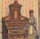 Ithaca Piano & Organ Co 19th Century Factory View Train Advertising Trade Card Keyboard photo 4