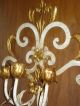 Iron Tole Italian Sconce Candle Gilt Ornate Italy Tag Present Chandeliers, Fixtures, Sconces photo 2