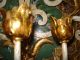 Iron Tole Italian Sconce Candle Gilt Ornate Italy Tag Present Chandeliers, Fixtures, Sconces photo 7
