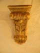 Vintage Italian Florentine Decorative Craft Gold Leaf Corbel Shelf Bracket Light Corbels photo 6