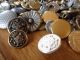Antique Vintage Button Waterbury Button Co.  Metal All Sizes Big Buttons photo 3