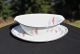 Mid - Century Mod Gravy Boat,  Tropica - Rc Japan 228,  White W/pink & Silver Fish Pin Cushions photo 5
