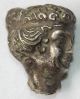 Ancient Silver Roman Head Of Goddess Venus 200 - 300 Ad Roman photo 1