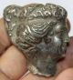 Ancient Silver Roman Head Of Goddess Venus 200 - 300 Ad Roman photo 3