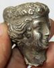 Ancient Silver Roman Head Of Goddess Venus 200 - 300 Ad Roman photo 6