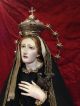 Addolorata Mary Madonna Legno Argento Dolosa Ex Voto Vintage Santon Santi Campan South Italian photo 7