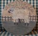 Earlythings Primitive Folk Art Hand Painted Sheep Paper Mache Box 9.  25 