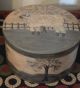 Earlythings Primitive Folk Art Hand Painted Sheep Paper Mache Box 9.  25 