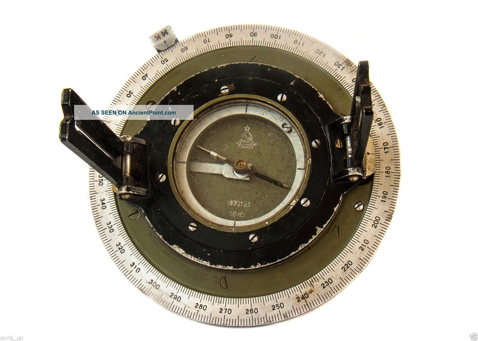 Vintage Naval Compass,  Soviet,  Hammer And Sickle,  1946. Compasses photo