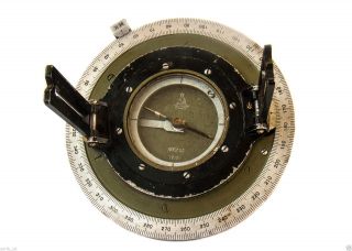 Vintage Naval Compass,  Soviet,  Hammer And Sickle,  1946. photo