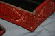 Old Antique Estate Carved Chinese Export Cinnabar Red Lacquer Hinged Box 99 Nr Boxes photo 2