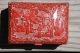 Old Antique Estate Carved Chinese Export Cinnabar Red Lacquer Hinged Box 99 Nr Boxes photo 6