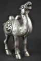 Decorated Miao Silver Carve Lifelike Camel & Dragon Head Rare Auspicious Statue Other photo 3
