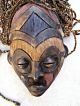 African Chockwe Mwana Pwo Mask,  Dreadlocks,  Carved Wood,  Angola Masks photo 1