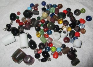 Antique African Venetian Hand Made Glass Trade Slave Beads Huge Rare Vgc Nr photo