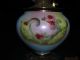 Antique 1800s Victorian Fostoria Oil Lamp Gwtw Hand Painted Font,  Wick Lamps photo 1