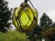 5 Inch Yellow Curio Glass Float Ball Buoy Bouy Fishing Net Float Fishing Nets & Floats photo 1