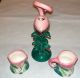 Sarsaparilla Deco Design - Flamingo Candle Holder - Cream & Sugar Set Art Deco photo 6