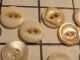 Antique Set 96 Hand Carved Button Pearl Sea Shell Sew Thru 1/2 