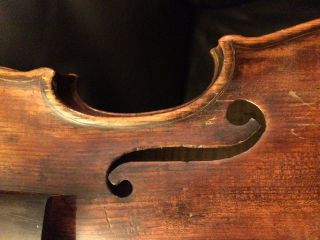 Old Violin Lots Of Old Repairs photo