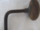 Old Primitive Hand Drill Wood Handle Wrought Iron Primitives photo 5