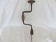 Old Primitive Hand Drill Wood Handle Wrought Iron Primitives photo 7
