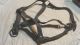 Ant Vtg Leather Horse Halter Headstall Western Rustic Cabin Primitive Barn Primitives photo 1