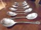 Antique Reed & Barton Soup/gumbo Spoons,  Set O 12,  1930 ' S Vintage? Silverplate. Flatware & Silverware photo 2