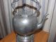 Vintage White Metal Spirit Kettle With Burner European photo 4