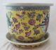 Antique Chinese Famille Rose Imperial Yellow Planter Vase Vases photo 3