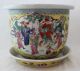 Antique Chinese Famille Rose Imperial Yellow Planter Vase Vases photo 4
