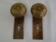 Antique Cast Bronze Brass Door Knob Set Mortise Lock Key 2 Sets Avail.  397 Door Knobs & Handles photo 1
