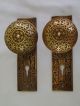 Antique Cast Bronze Brass Door Knob Set Mortise Lock Key 2 Sets Avail.  397 Door Knobs & Handles photo 2