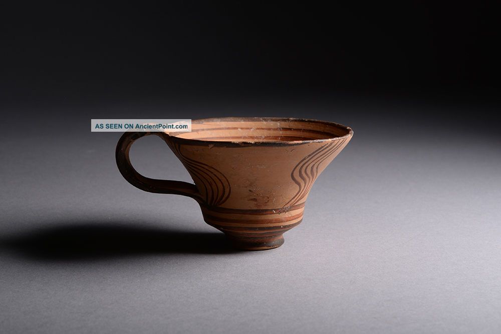 Fine Ancient Bronze Age Greek Mycenaean Pottery Cup - 1500 Bc Greek photo